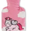 Nici 44371 Wärmflasche Einhorn Pink Harmony 500ml Theodor & Friends 24x16cm