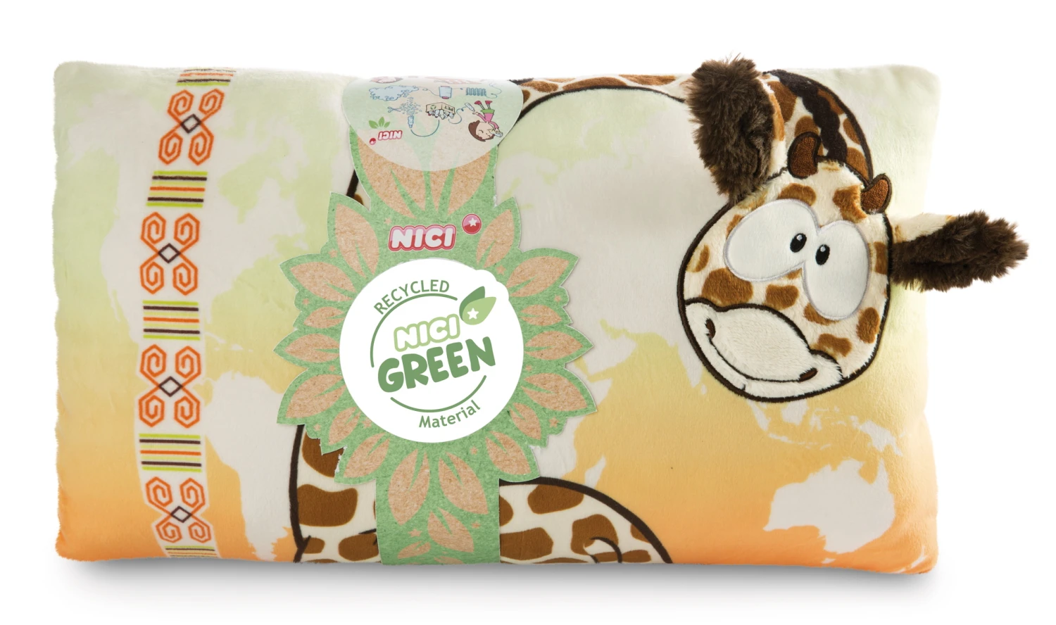 Nici 47243 GREEN Kissen Giraffe Gina Rechteckig 43x25cm Plüsch Wild Friends 2 Nici 47243 GREEN Kissen Giraffe Gina Rechteckig 43x25cm Plüsch Wild Friends – Bild 2