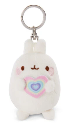 Nici Verkaufsgeschäft 6 Nici 48220 Schlüsselanhänger Molang Mit Regenbogenherz 8cm Plüsch Kawaii
