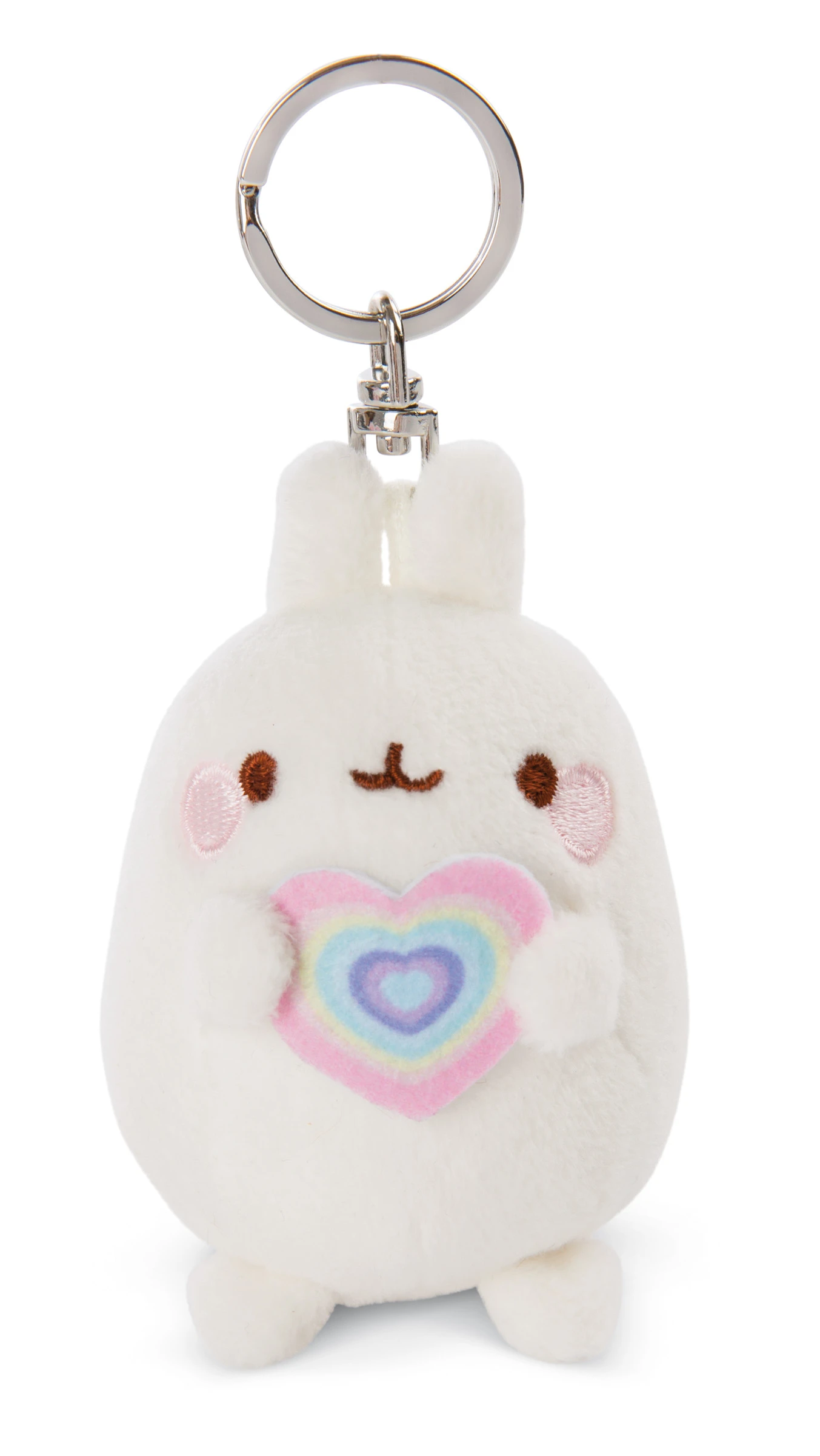 Nici 48220 Schlüsselanhänger Molang Mit Regenbogenherz 8cm Plüsch Kawaii 1 Nici 48220 Schlüsselanhänger Molang Mit Regenbogenherz 8cm Plüsch Kawaii