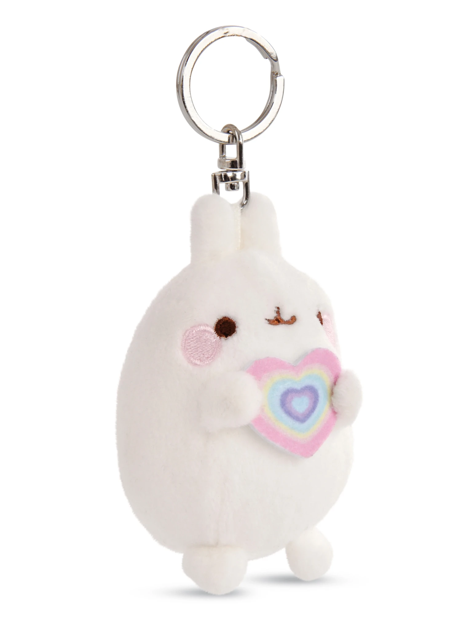 Nici 48220 Schlüsselanhänger Molang Mit Regenbogenherz 8cm Plüsch Kawaii 2 Nici 48220 Schlüsselanhänger Molang Mit Regenbogenherz 8cm Plüsch Kawaii – Bild 2