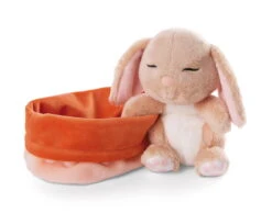 Nici 48708 Sleeping Pets Bunnies Hase Karamell 12cm Schlafend Im Körbchen Peach -Nici Verkaufsgeschäft 48708 03 ZA Frei 2048x1607