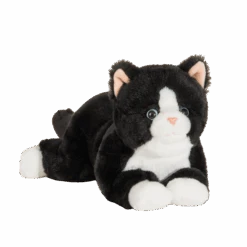 Teddy Hermann 91835 Schwarze Katze Liegend Ca. 30cm Plüsch Kuscheltier Schlenker
