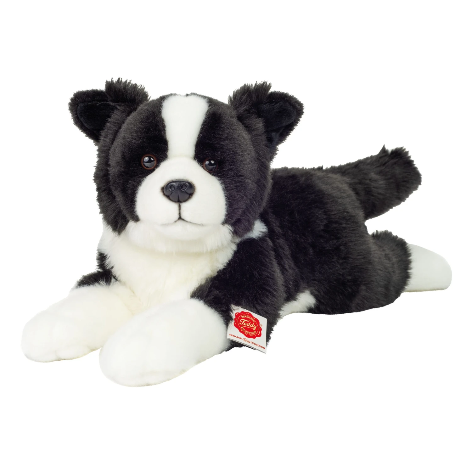Teddy Hermann 91961 Border Collie Hund Liegend 45cm Plüsch Kuscheltier 1 Teddy Hermann 91961 Border Collie Hund Liegend 45cm Plüsch Kuscheltier