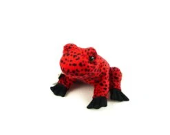 Teddy Hermann 92030 Frosch Rot Plüsch Kuscheltier Ca 13cm -Nici Verkaufsgeschäft P1280240