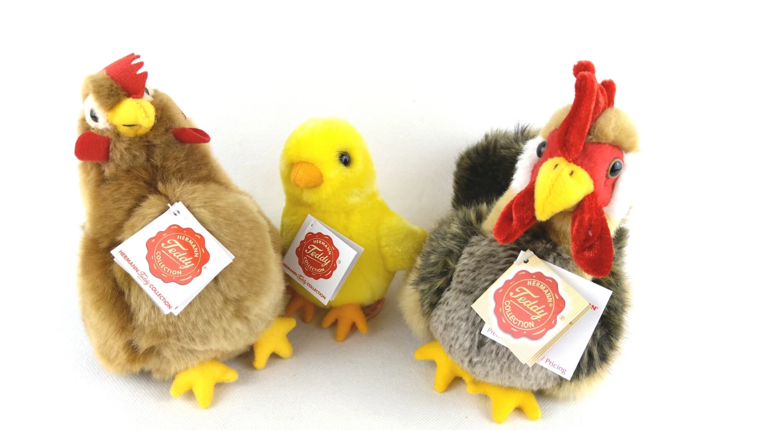 Teddy Hermann Hühnerfamilie Mit Hahn, Henne, Küken Aus Plüsch Kuscheltier 1 Teddy Hermann Hühnerfamilie Mit Hahn, Henne, Küken Aus Plüsch Kuscheltier